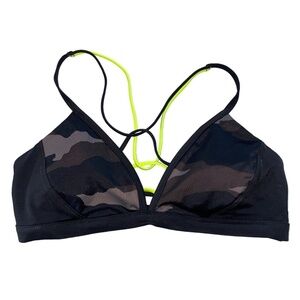 NWOT Athleta Freestyle Camo Triangle Bikini Swimsuit Top Swim Neutral